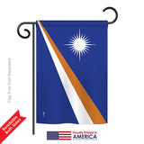 Marshall Islands - Nationality Flags of the World Vertical Impressions Decorative Flags HG140150 Printed In USA