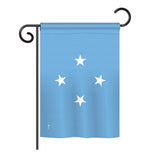 Micronesia - Nationality Flags of the World Vertical Impressions Decorative Flags HG140155 Printed In USA