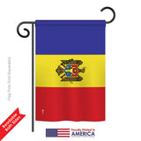 Moldova - Nationality Flags of the World Vertical Impressions Decorative Flags HG140156 Printed In USA