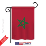 Morocco - Nationality Flags of the World Vertical Impressions Decorative Flags HG140160 Printed In USA