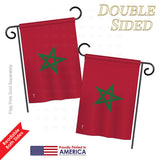 Morocco - Nationality Flags of the World Vertical Impressions Decorative Flags HG140160 Printed In USA