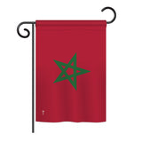 Morocco - Nationality Flags of the World Vertical Impressions Decorative Flags HG140160 Printed In USA