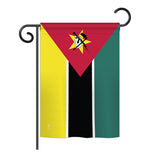 Mozambique - Nationality Flags of the World Vertical Impressions Decorative Flags HG140161 Printed In USA