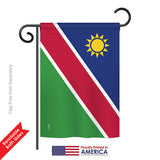 Namibia - Nationality Flags of the World Vertical Impressions Decorative Flags HG140162 Printed In USA