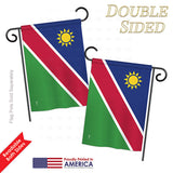 Namibia - Nationality Flags of the World Vertical Impressions Decorative Flags HG140162 Printed In USA