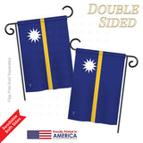 Nauru - Nationality Flags of the World Vertical Impressions Decorative Flags HG140163 Printed In USA