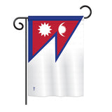 Nepal - Nationality Flags of the World Vertical Impressions Decorative Flags HG140165 Printed In USA