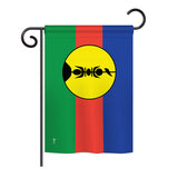 New Caledonia - Nationality Flags of the World Vertical Impressions Decorative Flags HG140167 Printed In USA