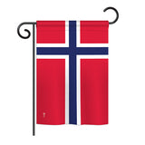 Norway - Nationality Flags of the World Vertical Impressions Decorative Flags HG140174 Printed In USA