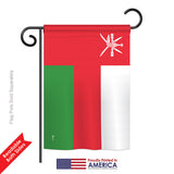 Oman - Nationality Flags of the World Vertical Impressions Decorative Flags HG140177 Printed In USA