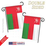 Oman - Nationality Flags of the World Vertical Impressions Decorative Flags HG140177 Printed In USA