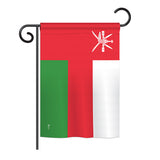 Oman - Nationality Flags of the World Vertical Impressions Decorative Flags HG140177 Printed In USA