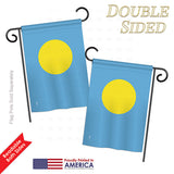 Palau - Nationality Flags of the World Vertical Impressions Decorative Flags HG140180 Printed In USA