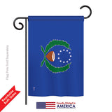 Pohnpei - Nationality Flags of the World Vertical Impressions Decorative Flags HG140184 Printed In USA