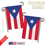 Puerto Rico - Nationality Flags of the World Vertical Impressions Decorative Flags HG140192 Printed In USA