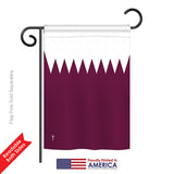 Qatar - Nationality Flags of the World Vertical Impressions Decorative Flags HG140193 Printed In USA