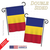 Romania - Nationality Flags of the World Vertical Impressions Decorative Flags HG140194 Printed In USA