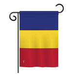 Romania - Nationality Flags of the World Vertical Impressions Decorative Flags HG140194 Printed In USA