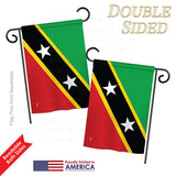 Saint Kitts & Nevis - Nationality Flags of the World Vertical Impressions Decorative Flags HG140198 Printed In USA