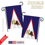 Samoa - American - Nationality Flags of the World Vertical Impressions Decorative Flags HG140201 Printed In USA