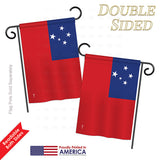 Samoa - Nationality Flags of the World Vertical Impressions Decorative Flags HG140202 Printed In USA