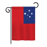 Samoa - Nationality Flags of the World Vertical Impressions Decorative Flags HG140202 Printed In USA