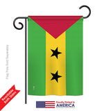 Sao Tome and Principe - Nationality Flags of the World Vertical Impressions Decorative Flags HG140204 Printed In USA