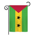 Sao Tome and Principe - Nationality Flags of the World Vertical Impressions Decorative Flags HG140204 Printed In USA