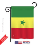 Senegal - Nationality Flags of the World Vertical Impressions Decorative Flags HG140208 Printed In USA