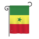 Senegal - Nationality Flags of the World Vertical Impressions Decorative Flags HG140208 Printed In USA