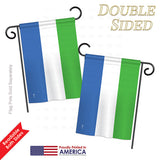 Sierra Leone - Nationality Flags of the World Vertical Impressions Decorative Flags HG140211 Printed In USA