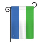 Sierra Leone - Nationality Flags of the World Vertical Impressions Decorative Flags HG140211 Printed In USA