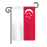 Singapore - Nationality Flags of the World Vertical Impressions Decorative Flags HG140212 Printed In USA