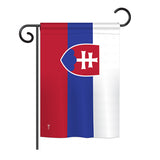 Slovakia - Nationality Flags of the World Vertical Impressions Decorative Flags HG140213 Printed In USA