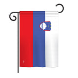 Slovenia - Nationality Flags of the World Vertical Impressions Decorative Flags HG140214 Printed In USA