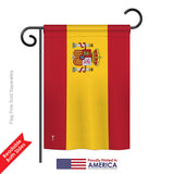 Spain - Nationality Flags of the World Vertical Impressions Decorative Flags HG140219 Printed In USA