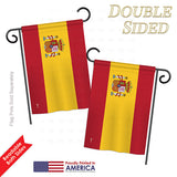 Spain - Nationality Flags of the World Vertical Impressions Decorative Flags HG140219 Printed In USA