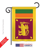 Sri Lanka - Nationality Flags of the World Vertical Impressions Decorative Flags HG140220 Printed In USA