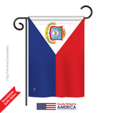 St. Martin - Nationality Flags of the World Vertical Impressions Decorative Flags HG140223 Printed In USA