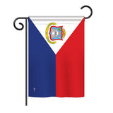 St. Martin - Nationality Flags of the World Vertical Impressions Decorative Flags HG140223 Printed In USA