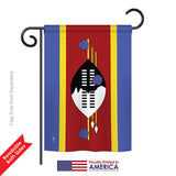 Swaziland - Nationality Flags of the World Vertical Impressions Decorative Flags HG140224 Printed In USA