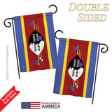 Swaziland - Nationality Flags of the World Vertical Impressions Decorative Flags HG140224 Printed In USA