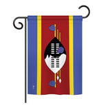 Swaziland - Nationality Flags of the World Vertical Impressions Decorative Flags HG140224 Printed In USA