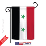 Syria - Nationality Flags of the World Vertical Impressions Decorative Flags HG140227 Printed In USA