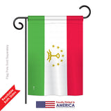 Tajikistan - Nationality Flags of the World Vertical Impressions Decorative Flags HG140229 Printed In USA