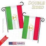 Tajikistan - Nationality Flags of the World Vertical Impressions Decorative Flags HG140229 Printed In USA