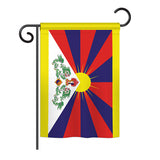 Tibet - Nationality Flags of the World Vertical Impressions Decorative Flags HG140232 Printed In USA