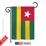 Togo - Nationality Flags of the World Vertical Impressions Decorative Flags HG140233 Printed In USA