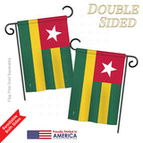 Togo - Nationality Flags of the World Vertical Impressions Decorative Flags HG140233 Printed In USA