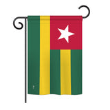 Togo - Nationality Flags of the World Vertical Impressions Decorative Flags HG140233 Printed In USA